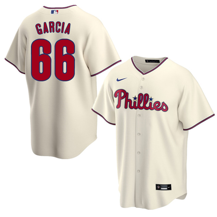 Nike Men #66 Edgar Garcia Philadelphia Phillies Baseball Jerseys Sale-Cream
